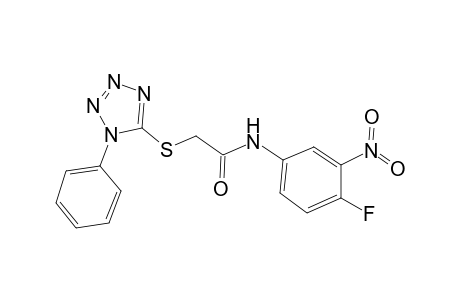 N-(4-Fluoro-3-nitro-phenyl)-2-(1-phenyl-1H-tetrazol-5-ylsulfanyl)-acetamide