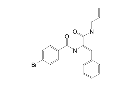 Benzamide, 4-bromo-N-(2-allylamino-2-oxo-1-benzylidenethyl)-