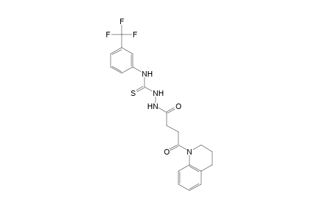 1-[4-OXO-4-(1,2,3,4-TETRAHYDRO-1-QUINOLYL)BUTYRYL]-3-THIO-4-(alpha,alpha,alpha-TRIFLUORO-m-TOLYL)SEMICARBAZIDE