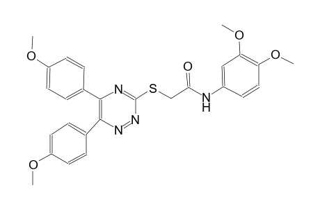 acetamide, 2-[[5,6-bis(4-methoxyphenyl)-1,2,4-triazin-3-yl]thio]-N-(3,4-dimethoxyphenyl)-