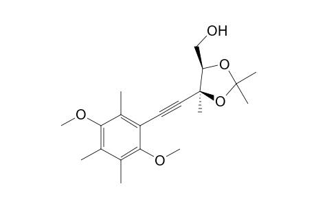 (4R,5S)-[5-(2,5-Dimethoxy-3,4,6-trimethylphenylethynyl)-2,2,5-trimethyl-1,3-dioxolan-4-yl]methanol