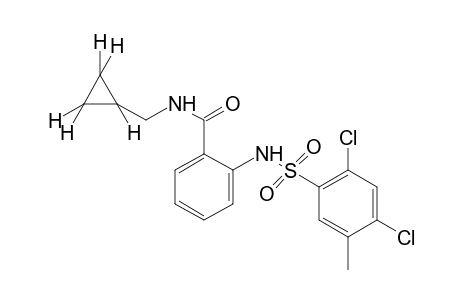 N-(cyclopropylmethyl)-o-[(4,6-dichloro-m-tolyl)sulfonamido]benzamide