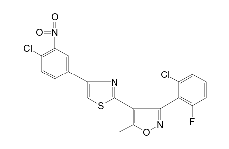 3-(2-chloro-6-fluorophenyl)-4-[4-(4-chloro-3-nitrophenyl)-2-thiazolyl]-5-methylisoxazole