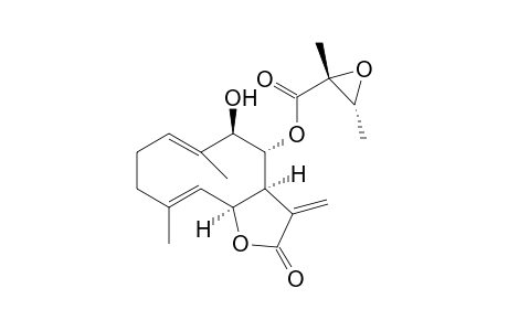 8-ALPHA-(2'S,3'S-EPOXY-2'-METHYLBUTURYLOXY)-9-BETA-HYDROXYGERMACRA-4E,1(10)-E-DIEN-6-BETA,12-OLIDE