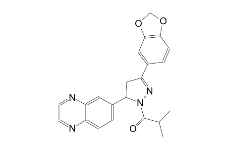 quinoxaline, 6-[3-(1,3-benzodioxol-5-yl)-4,5-dihydro-1-(2-methyl-1-oxopropyl)-1H-pyrazol-5-yl]-