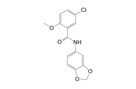 Benzamide, N-(1,3-benzodioxol-5-yl)-5-chloro-2-methoxy-