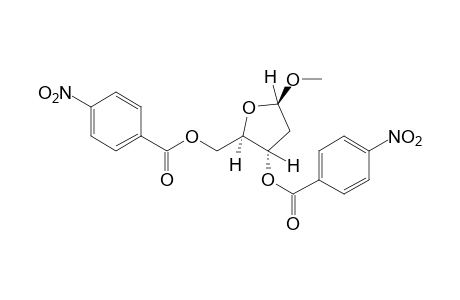 methyl 2-deoxy-alpha,beta-D-ribopyranoside, 3,5-bis(p-nitrobenzoate)