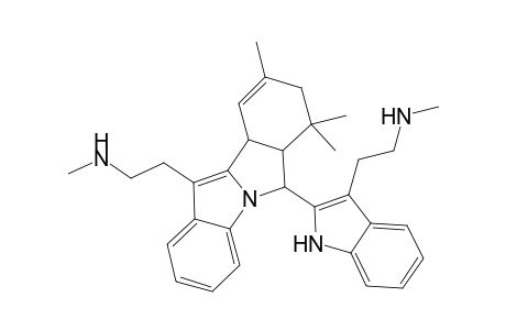 N-Methyl-2-(2-(7,7,9-trimethyl-11-[2-(methylamino)ethyl]-6a,7,8,10a-tetrahydro-6H-isoindolo[2,1-a]indol-6-yl)-1H-indol-3-yl)ethanamine