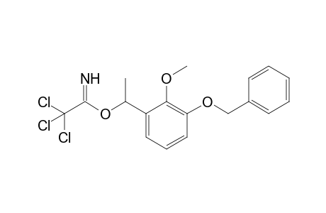 3'-(Benzyloxy)-2'-methoxy-.alpha'.-methylbenzyl 2,2,2-trichloroacetimidate