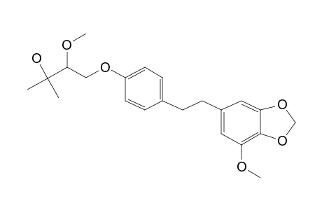 1-[4-[2-(7-Methoxy-1,3-benzodioxol-5-yl)ethyl]phenoxy]-3-methylbutane-2,3-diol, me derivative