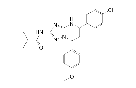 N-[5-(4-chlorophenyl)-7-(4-methoxyphenyl)-4,5,6,7-tetrahydro[1,2,4]triazolo[1,5-a]pyrimidin-2-yl]-2-methylpropanamide