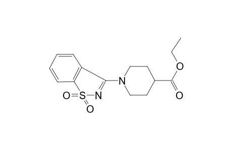 1-(1,1-Dioxo-1H-benzo[d]isothiazol-3-yl)-piperidine-4-carboxylic acid ethyl ester