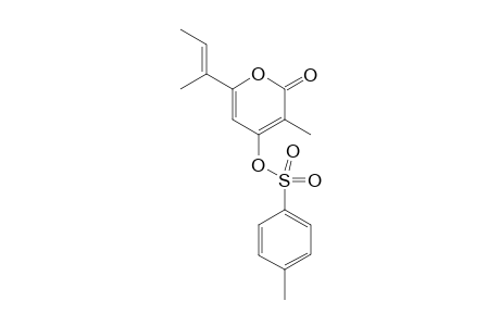 (E)-6-(But-2-en-2-yl)-3-methyl-2-oxo-2H-pyran-4-yl 4-Methyl-benzenesulfonate