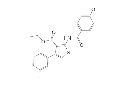 ethyl 2-[(4-methoxybenzoyl)amino]-4-(3-methylphenyl)-3-thiophenecarboxylate