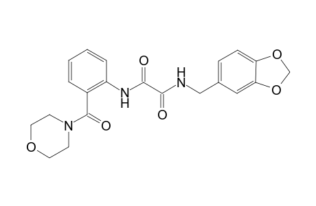 ethanediamide, N~1~-(1,3-benzodioxol-5-ylmethyl)-N~2~-[2-(4-morpholinylcarbonyl)phenyl]-