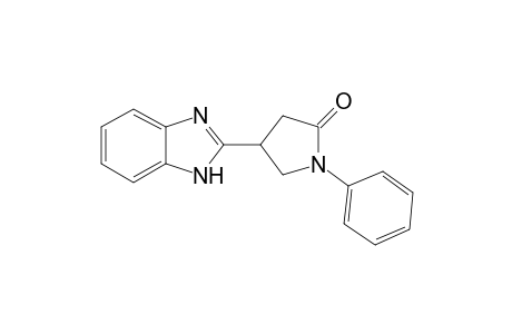 4-(1H-benzimidazol-2-yl)-1-phenyl-2-pyrrolidinone