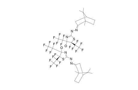 (S)-CAMPHOR-(4RS,5RS)-5-FLUORO-4-HYDROXY-4,5-BIS-(PENTAFLUOROETHYL)-4,5-DIHYDROTHIAZOL-2-YLHYDRAZONE