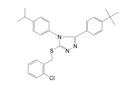 3-(p-tert-butylphenyl)-5-[(o-chlorobenzyl)thio]-4-(p-cumenyl)-4H-1,2,4-triazole