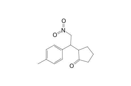 2-[1-(4-methylphenyl)-2-nitro-ethyl]cyclopentan-1-one