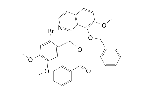 1-Isoquinolinemethanol, .alpha.-(2-bromo-4,5-dimethoxyphenyl)-7-methoxy-8-(phenylmethoxy)-, benzoate (ester), (.+-.)-