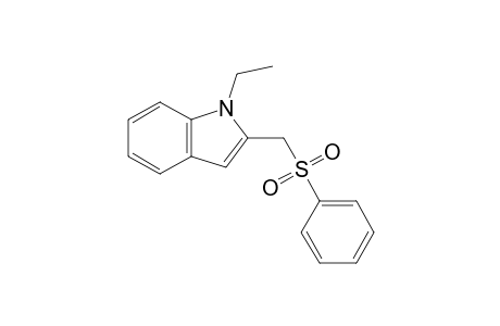 1H-Indole, 1-ethyl-2-[(phenylsulfonyl)methyl]-