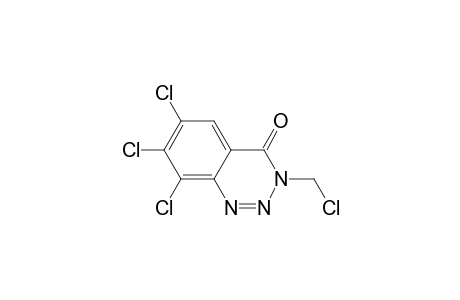 6,7,8-Trichloro-3(chloromethyl)-1,2,3-benzotriazin-4(3H)-one