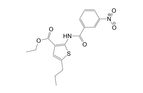 ethyl 2-[(3-nitrobenzoyl)amino]-5-propyl-3-thiophenecarboxylate