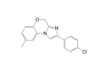 2-(PARA-CHLORPHENYL)-8-METHYL-4H-IMIDAZO-[2,1-C]-BENZOXAZINE