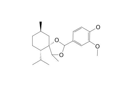 4-((5S,6S,9R)-6-Isopropyl-4,9-dimethyl-1,3-dioxaspiro[4.5]decan-2-yl)-2-methoxyphenol