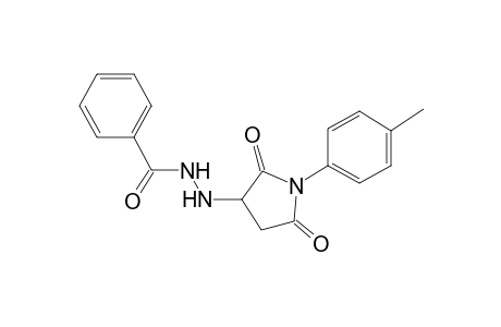 N'-[1-(4-methylphenyl)-2,5-dioxo-3-pyrrolidinyl]benzohydrazide