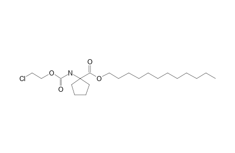 1-Aminocyclopentanecarboxylic acid, N-(2-chloroethoxycarbonyl)-, dodecyl ester