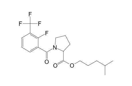 L-Proline, N-(2-fluoro-3-trifluoromethylbenzoyl)-, isohexyl ester