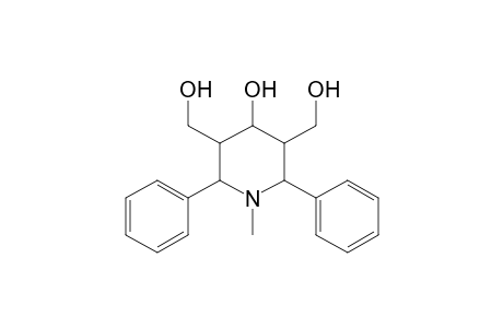 2,6-Diphenyl-4-hydroxy-1-methyl-3,5-piperidinedimethanol