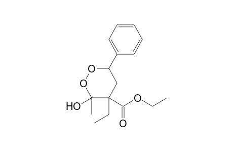 Ethyl 4-ethyl-3-hydroxy-3-methyl-6-phenyl-1,2-dioxane-4-carboxylate
