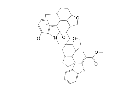 Spiro[1H,15AH-furo[2',3':7,8]indolizino[8,1-cd]carbazole-2(2ah),6'(7'H)-[4H,5H,15AH,16H]furo[2',3':7,8]indolizino[8,1-cd]pyrido[1,2,3-lm]carbazole], 12-demethylvobtusine