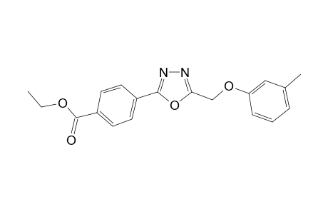 4-(5-m-Tolyloxymethyl-[1,3,4]oxadiazol-2-yl)-benzoic acid ethyl ester