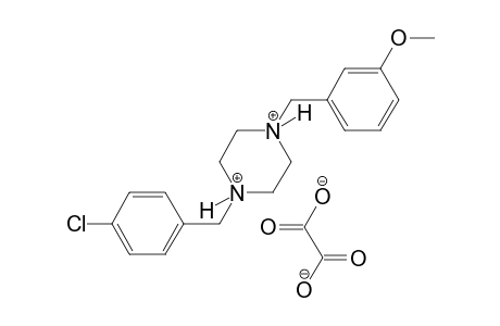 1-(4-Chlorobenzyl)-4-(3-methoxybenzyl)piperazinediium oxalate