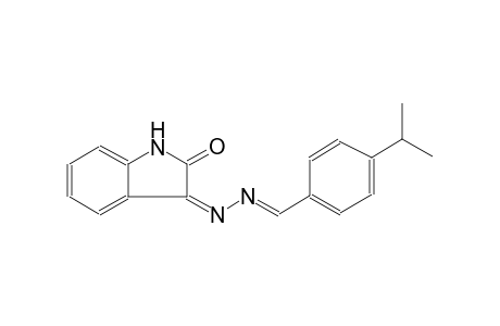 benzaldehyde, 4-(1-methylethyl)-, [(3Z)-1,2-dihydro-2-oxo-3H-indol-3-ylidene]hydrazone