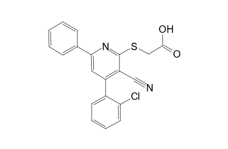 {[4-(2-Chlorophenyl)-3-cyano-6-phenyl-2-pyridinyl]sulfanyl}acetic acid