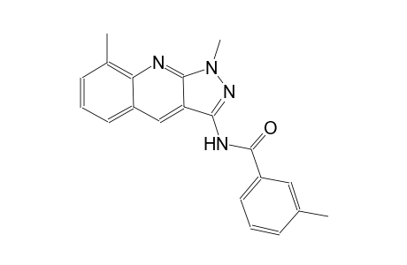 N-(1,8-dimethyl-1H-pyrazolo[3,4-b]quinolin-3-yl)-3-methylbenzamide