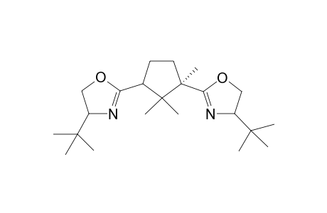 2,2'-[2",2"-Dimethylcyclopentane-1",3"-diyl]-bis[4"'-t-butyl-4'",5''-dihydroxazole]