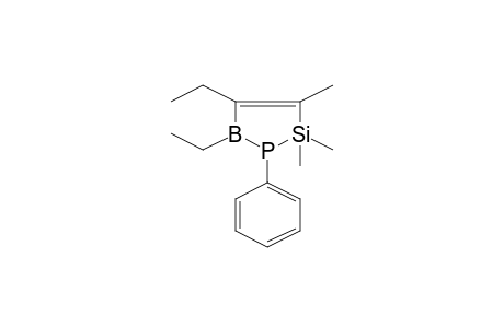 4,5-diethyl-2,2,3-trimethyl-1-phenyl-1,2,5-phosphasilaborole