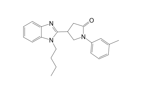 2-Pyrrolidinone, 4-(1-butyl-1H-1,3-benzimidazol-2-yl)-1-(3-methylphenyl)-