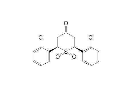 cis-2,6-bis(o-chlorophenyl)tetrahydro-4H-thiopyran-4-one, 1,1-dioxide