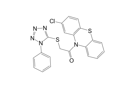 10H-phenothiazine, 2-chloro-10-[[(1-phenyl-1H-tetrazol-5-yl)thio]acetyl]-