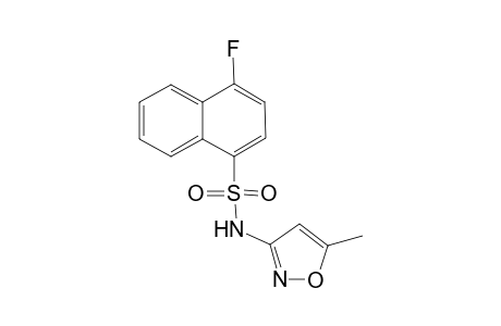 1-Naphthalenesulfonamide, 4-fluoro-N-(5-methyl-3-isoxazolyl)-