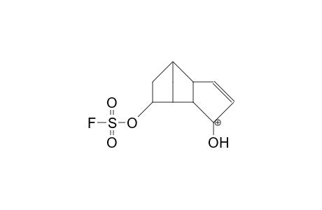 9-Fluorosulfato-3-hydroxy-endo-tricyclo(5.2.1.0/2,6/)-deca-4-en-3-onium cation