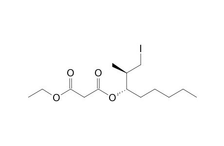 (2R,3S)-2-Methyl-3-(ethoxycarbonylacetoxy)iodooctane