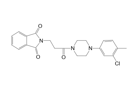 1-[3-Chloro-4-methylphenyl]-4-[.beta.-phthalimidopropionyl]piperazine