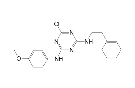 1,3,5-triazine-2,4-diamine, 6-chloro-N~2~-[2-(1-cyclohexen-1-yl)ethyl]-N~4~-(4-methoxyphenyl)-